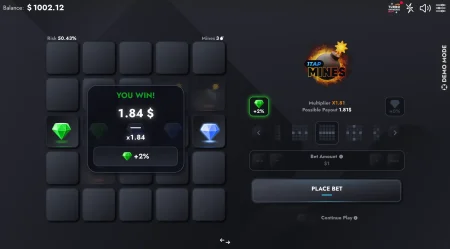 mines game casino development