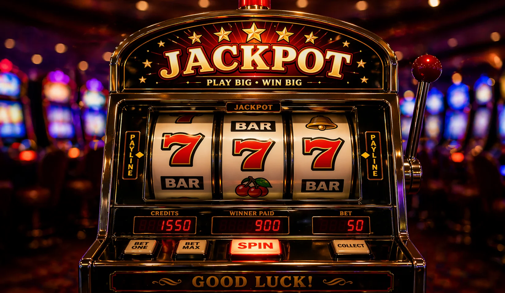 slot machine game art